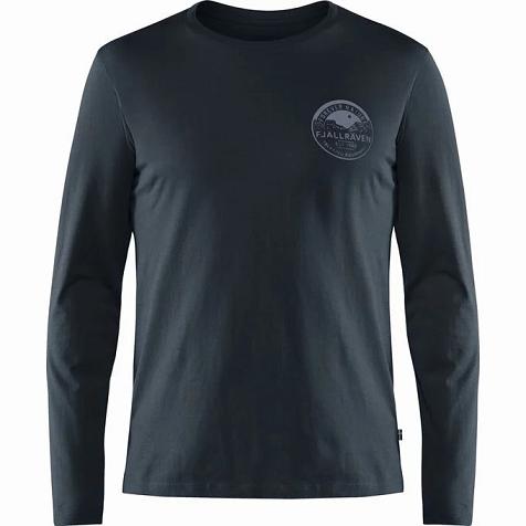 Fjallraven Tilbud T-Shirt Herre Forever Nature Badge Mørkeblå DSOH81634